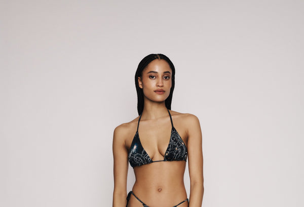 Astrea Printed Bikini Top — Sidera Paris