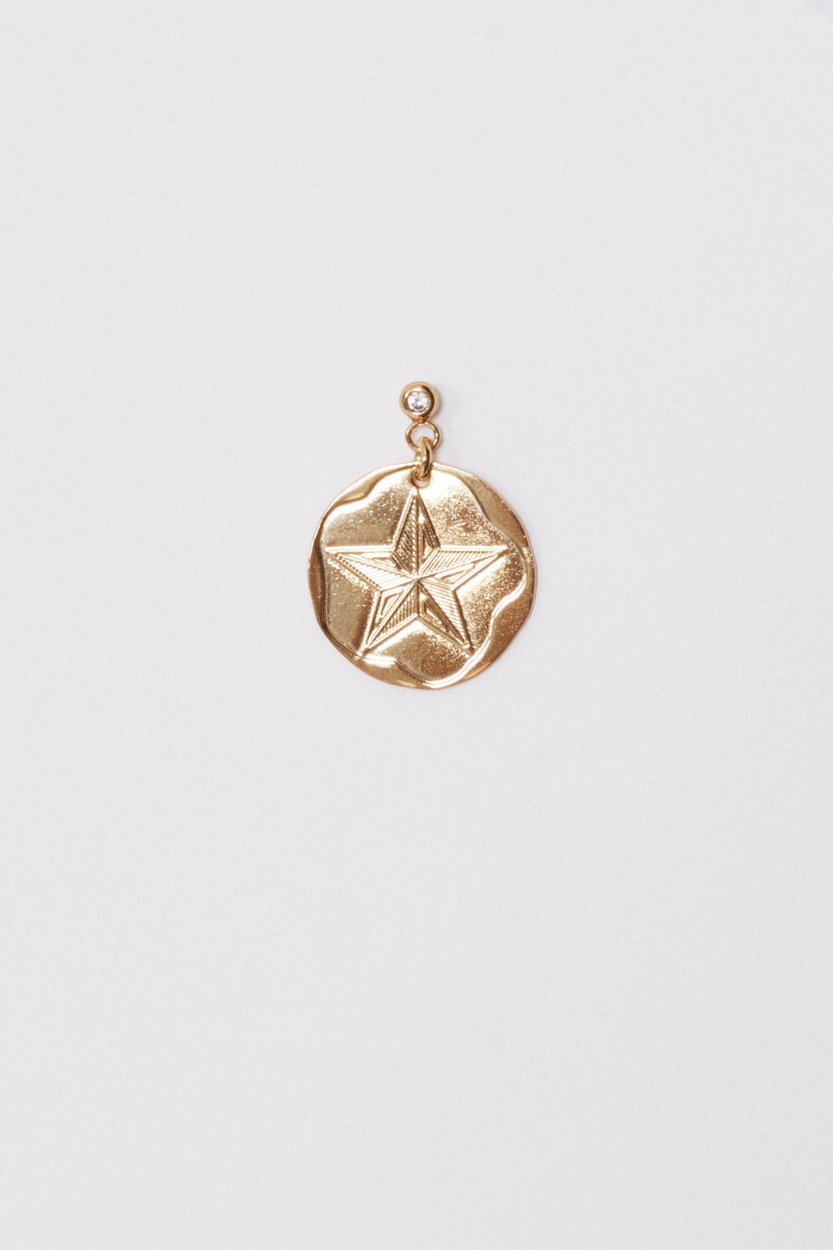 Sigil Coin Charm Earrings — Star, Sun, Moon — Sidera Paris