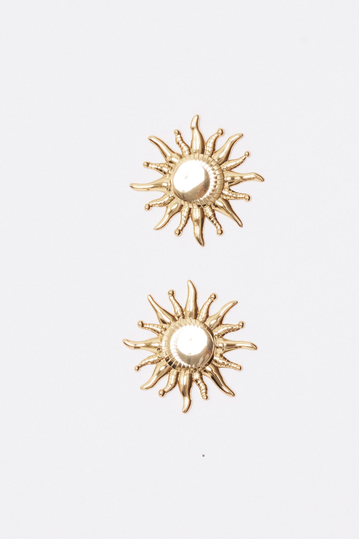 Solar Sun Earrings — Sidera Paris Gold-Plated Jewelry