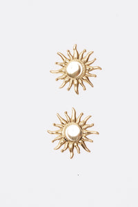 Solar Sun Earrings — Sidera Paris Gold-Plated Jewelry