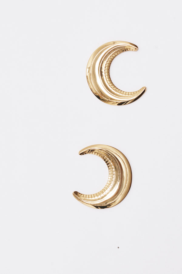Tide Moon Earrings — Sidera Paris Gold-Plated Jewelry