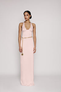 Celeste Sun Charm Chain Belt Gown — Sidera Paris