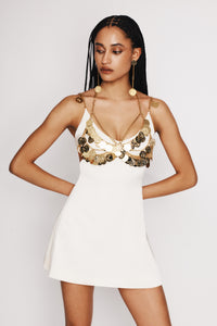 Chain Bra With Coin Charms
