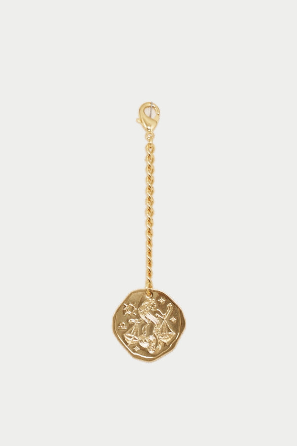 Zodiac Sign Medallion with Chain — Sidera Paris Gold