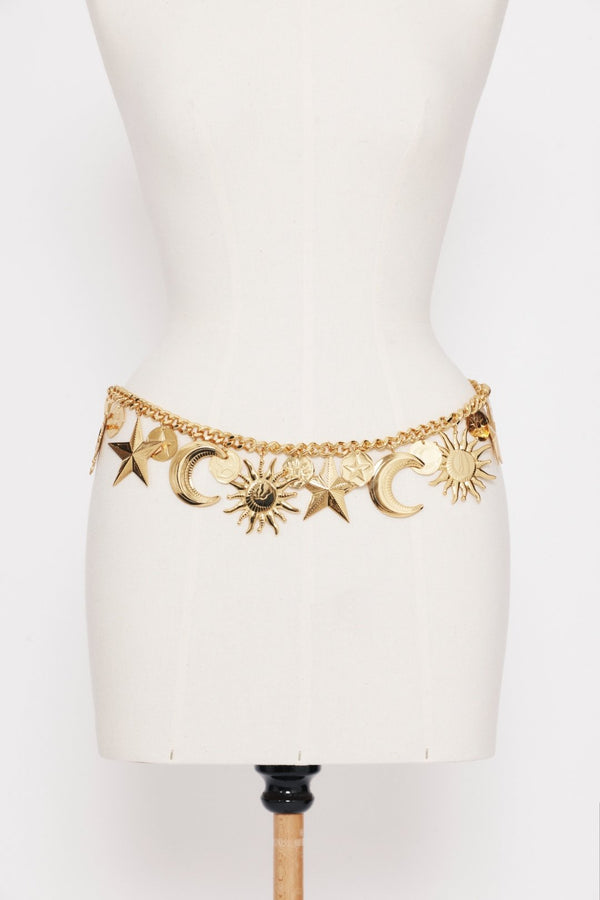 Constella Multi Charms Chain Belt — Sidera Paris